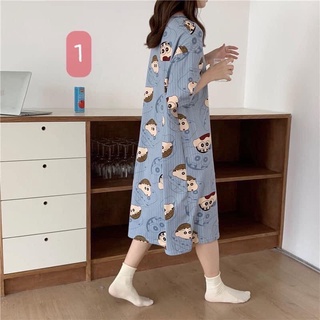 VÁY NGỦ HOẠT HÌNH CỰC KỲ DỄ THƯƠNG CHẤT LIỆU COTTON MỀM MÁT ƯA CHUỘNG NHẤT 2021