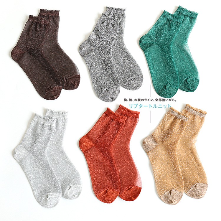 Tất vớ ánh nhũ mỏng mịn dai thoáng mềm mại mát không hôi chân