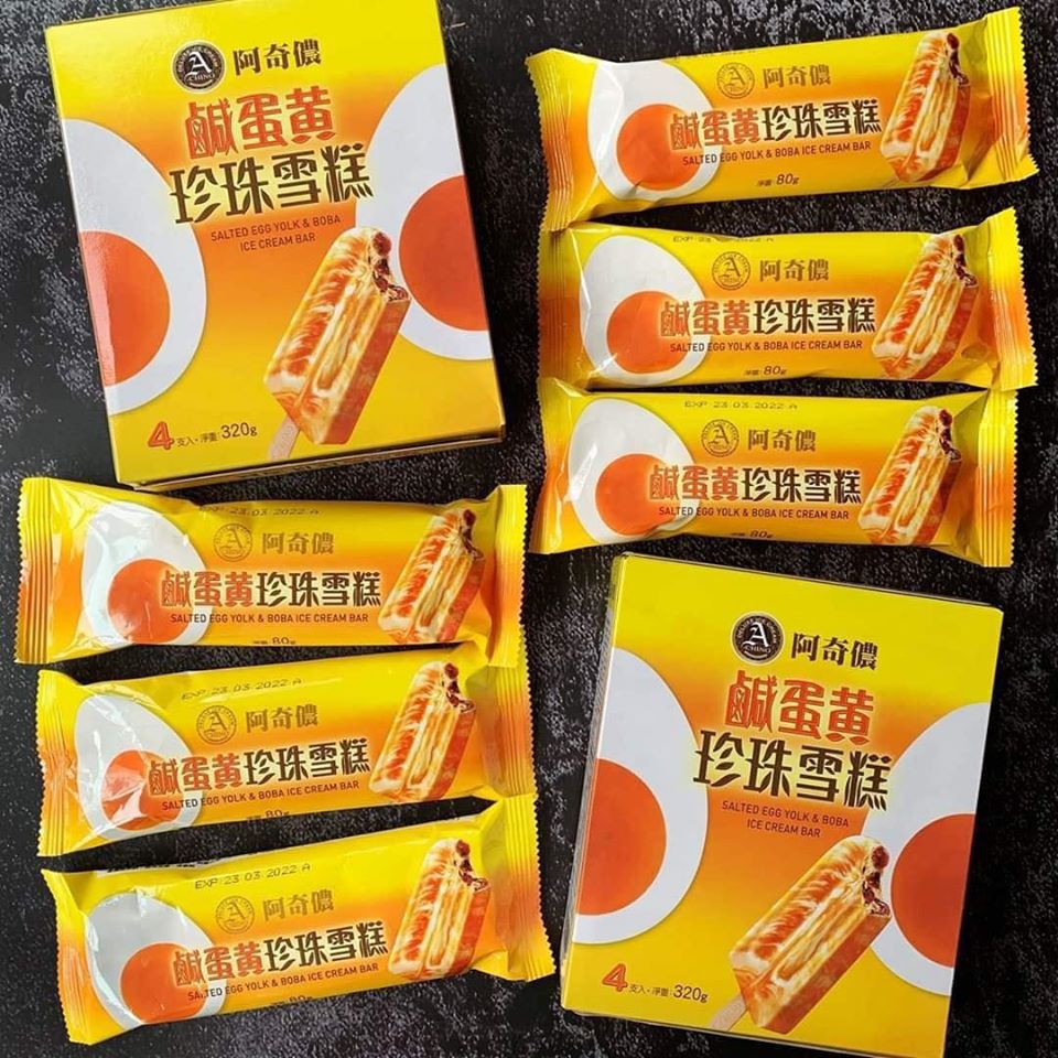 Kem cây trứng muối đường nâu Đài Loan Achino