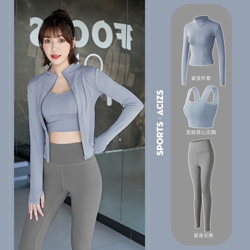 Set đồ tập gym,  yoga skinny 3 món mùa hè