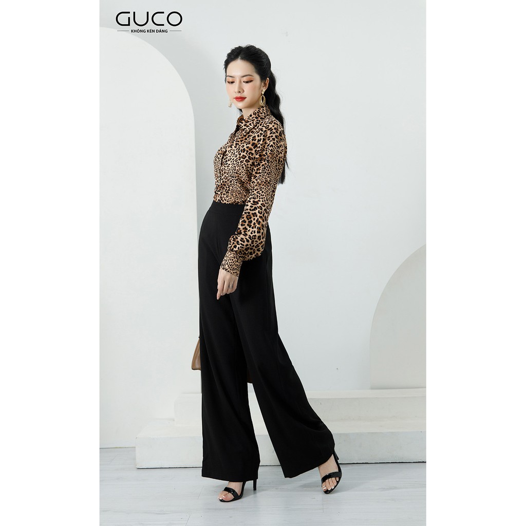 [Mã FASHIONMALLT4 giảm 15% đơn 150k] GUCO - Quần nữ ống suông QD134