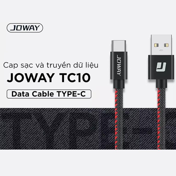 Cáp sạc nhanh TYPE-C JOWAY TC10