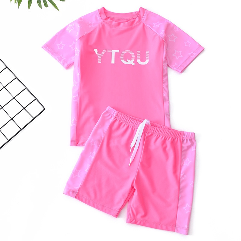 Đồ bơi bé gái, Đồ bơi bé trai Habi Fashion HB2224 Họa Tiết YTQU Dễ Thương Cho Bé 18-60kg