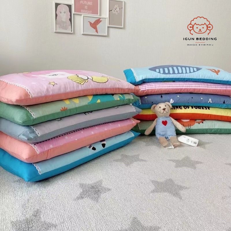 Gối cho bé IGUN BEDDING đa dạng mẫu mã, chất thoáng khí