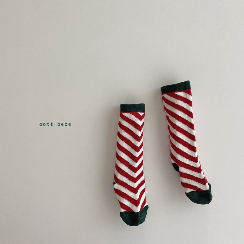 Tất giáng sinh Noel Ottbebe made in Korea cho bé 0-1 tuổi