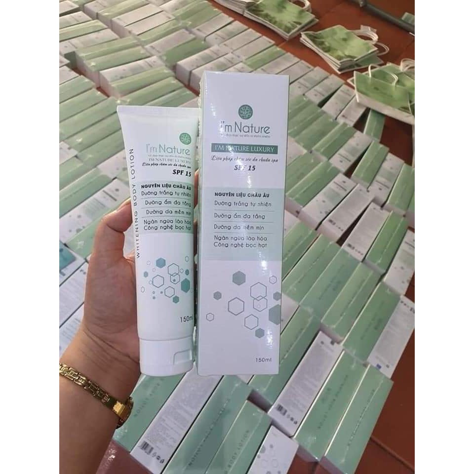 Kem Dưỡng Trắng Da Toàn Thân I'm Nature Whitening Body Lotion I'M NATURE 150ml SPF15+