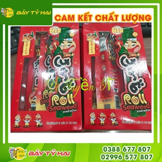 [Giá sales] HỘP 12 GÓI RONG BIỂN ĂN LIỀN THÁI LANROLL SEAWEED