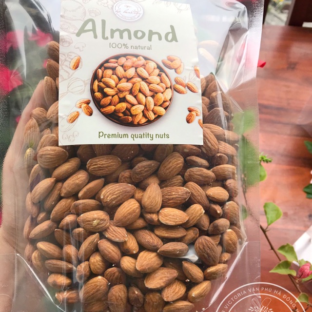 500G HẠT HẠNH NHÂN MỸ SẤY CHÍN NGUYÊN VỊ HP HEALTHY GIÒN NGON