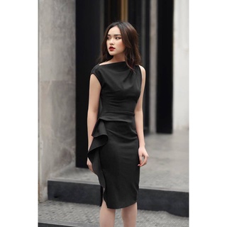 Đầm ôm body trễ vai nữ form chuẩn co giãn thiết kế chất đẹp d339