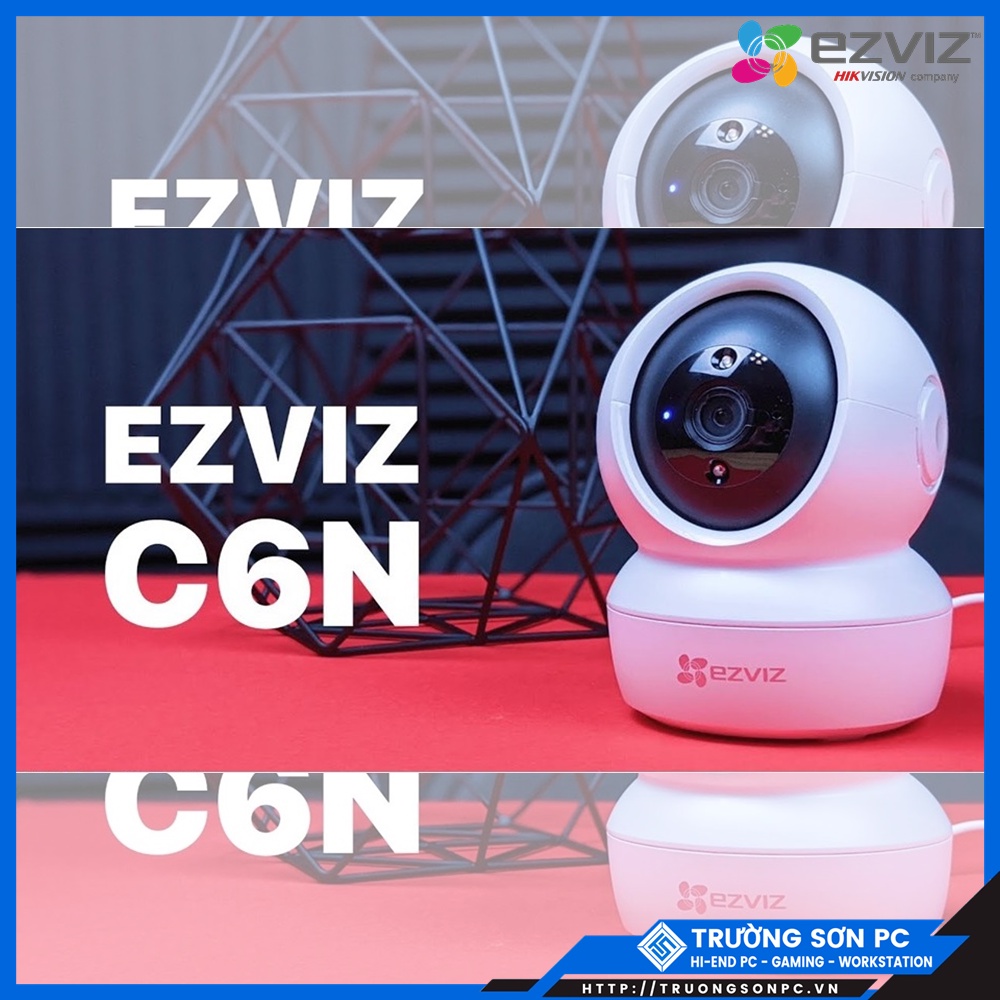 Camera EZVIZ CS-C6N 4MP 2K 1440P/ C6N 2M FULL HD 1080P Kèm Thẻ Lưu Trữ 128Gb | Kết Nối Wifi/ Lan