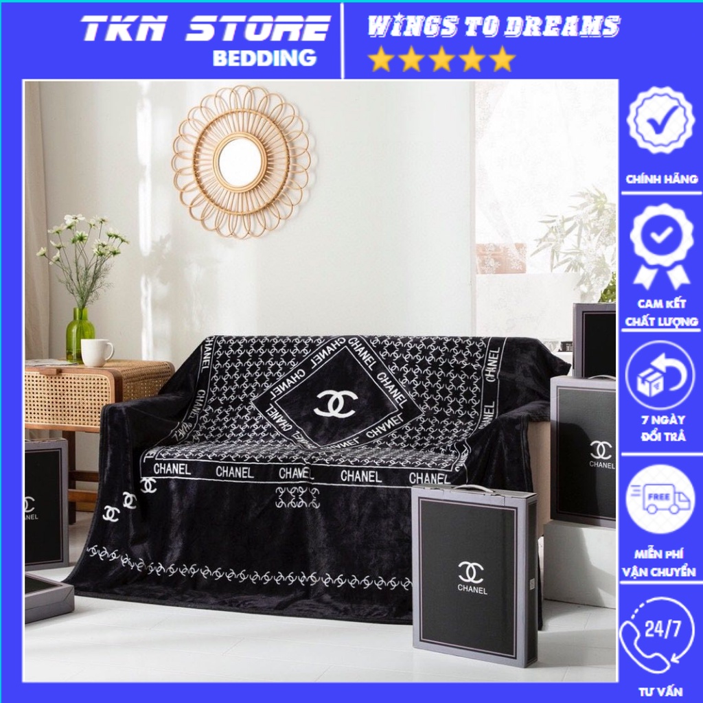 Chăn tuyết nhung thương hiệu loại 1 mềm mịn , Mền nỉ tuyết m5x2m đẳng cấp sang trọng (tặng hộp)