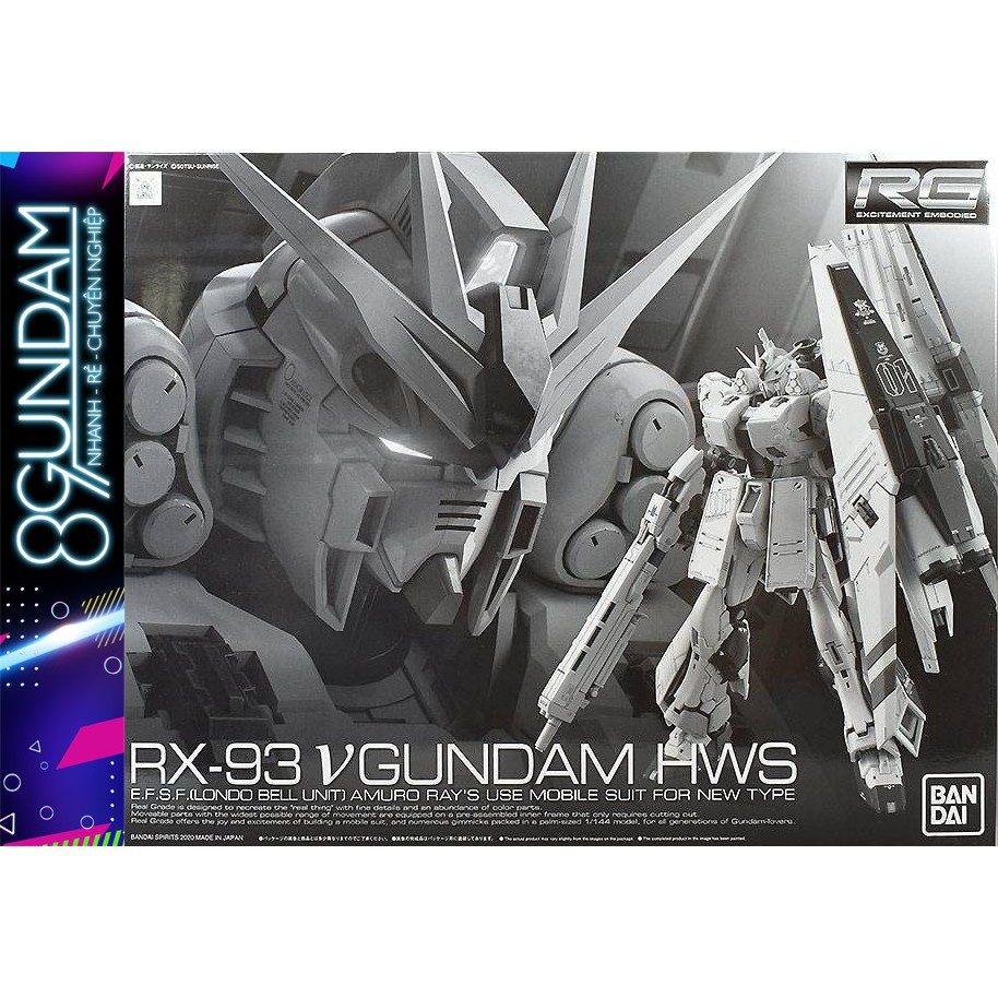 Mô Hình Lắp Ráp Gundam RG RX-93 Nu HWS