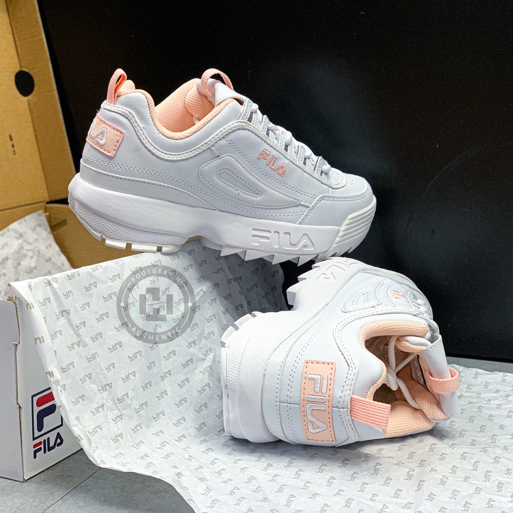 Giày Fila Disruptor 2 trắng/ trắng hồng