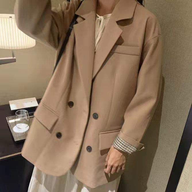 Set áo khoác vest và đầm tay dài thời trang thanh lịch cho nữ (Có bán lẻ)