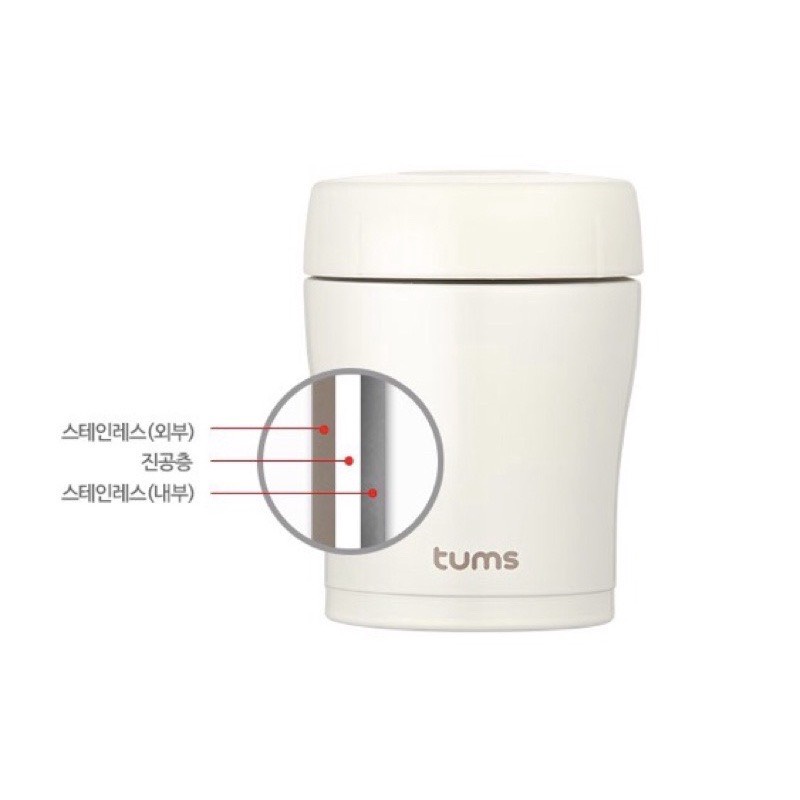 Bình Giữ Nhiệt Ủ Cháo Thức Ăn TUMS MACARON Hàn Quốc 300ml