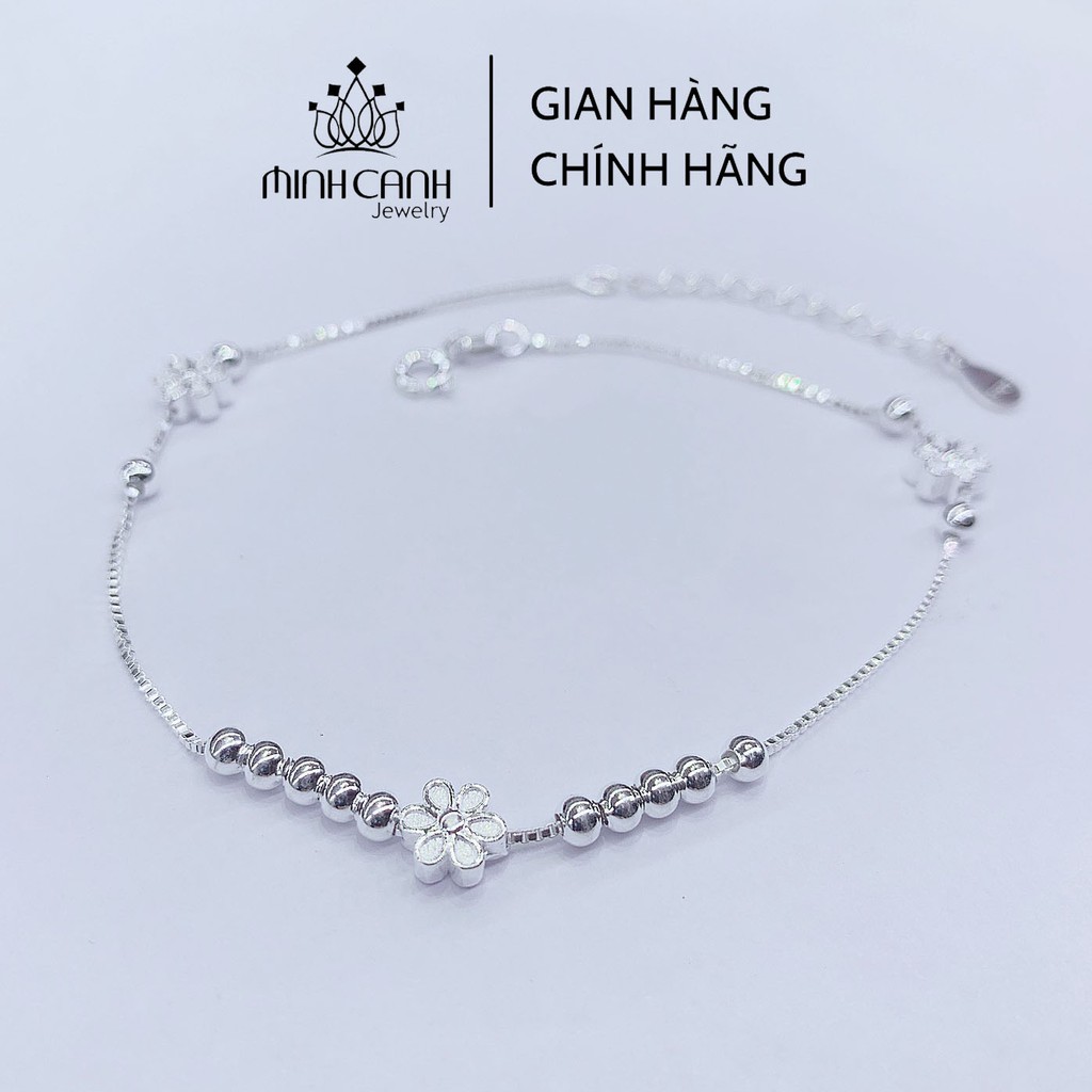 Lắc Chân Nữ Hoa 6 Cánh Bạc 925 - Minh Canh Jewelry