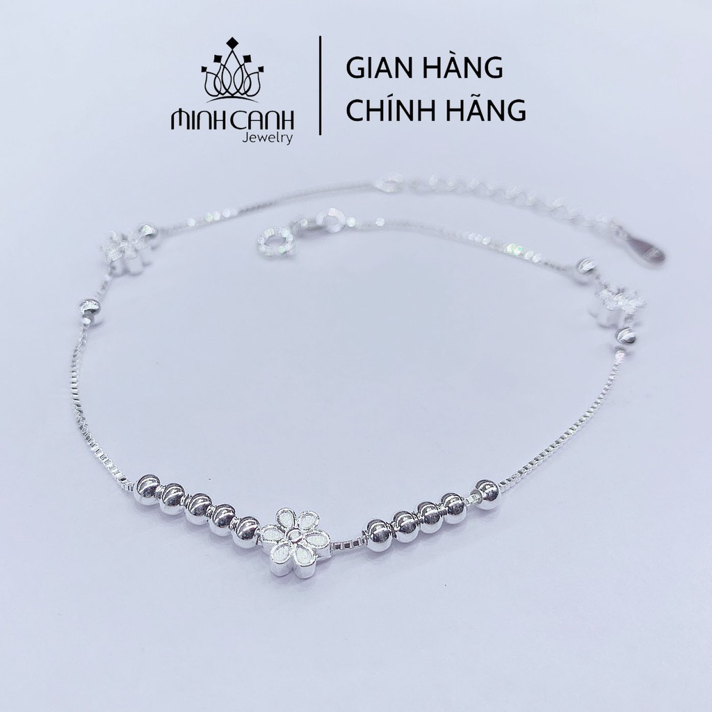 Lắc Chân Nữ Hoa 6 Cánh Bạc 925 -  Minh Canh Jewelry