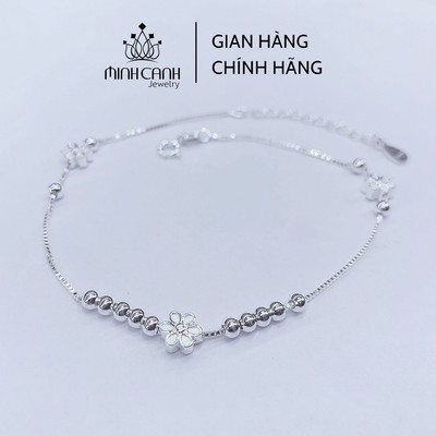 Lắc Chân Nữ Hoa 6 Cánh Bạc 925 - Minh Canh Jewelry