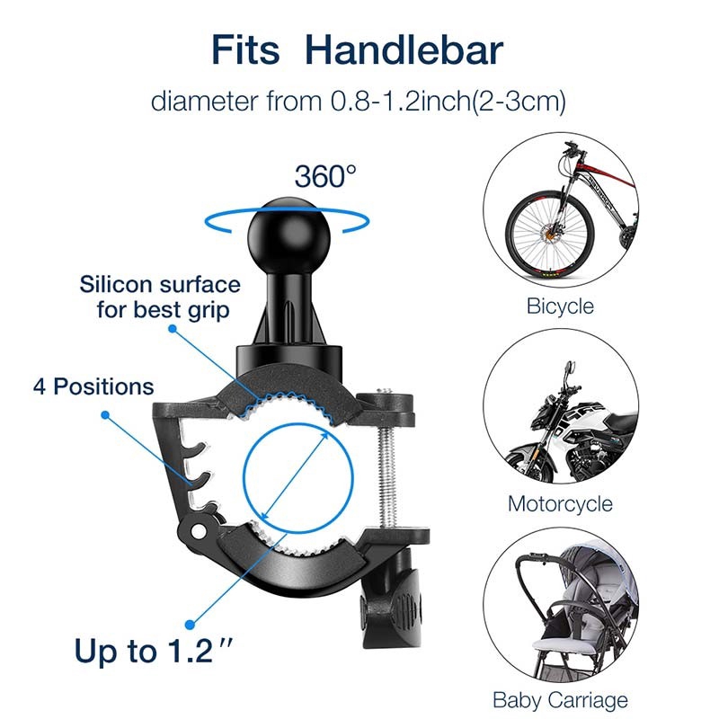 Giá đỡ điện thoại gắn tay cầm xe máy xe đạp tiện lợi | BigBuy360 - bigbuy360.vn