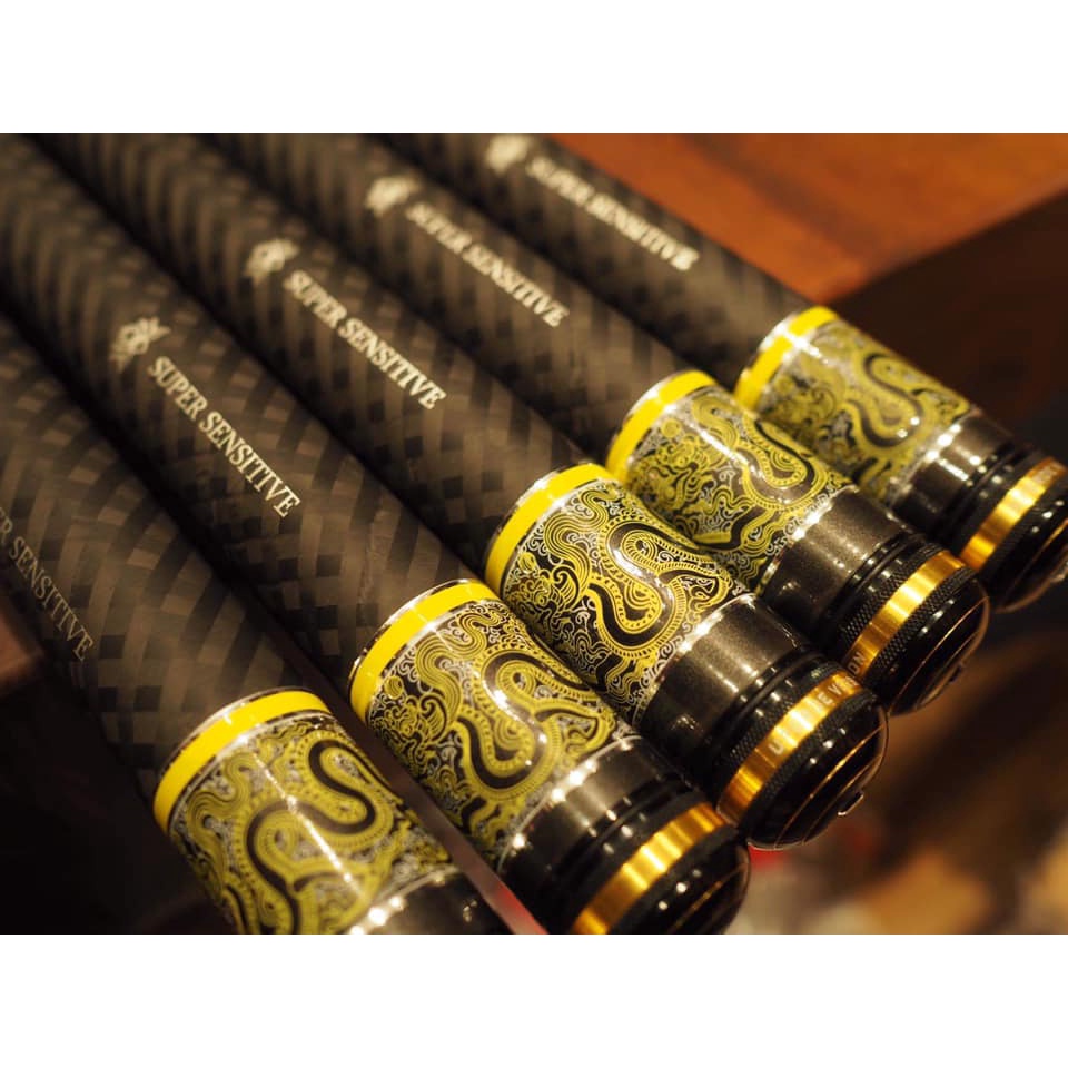 Cần KOI Rồng Việt - Cần câu tay đơn đài - 2 màu Blue & Yellow