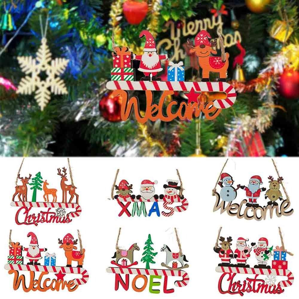 WTTLE 6 Phụ Kiện Trang Trí Giáng Sinh Có Chữ Merry Christmas