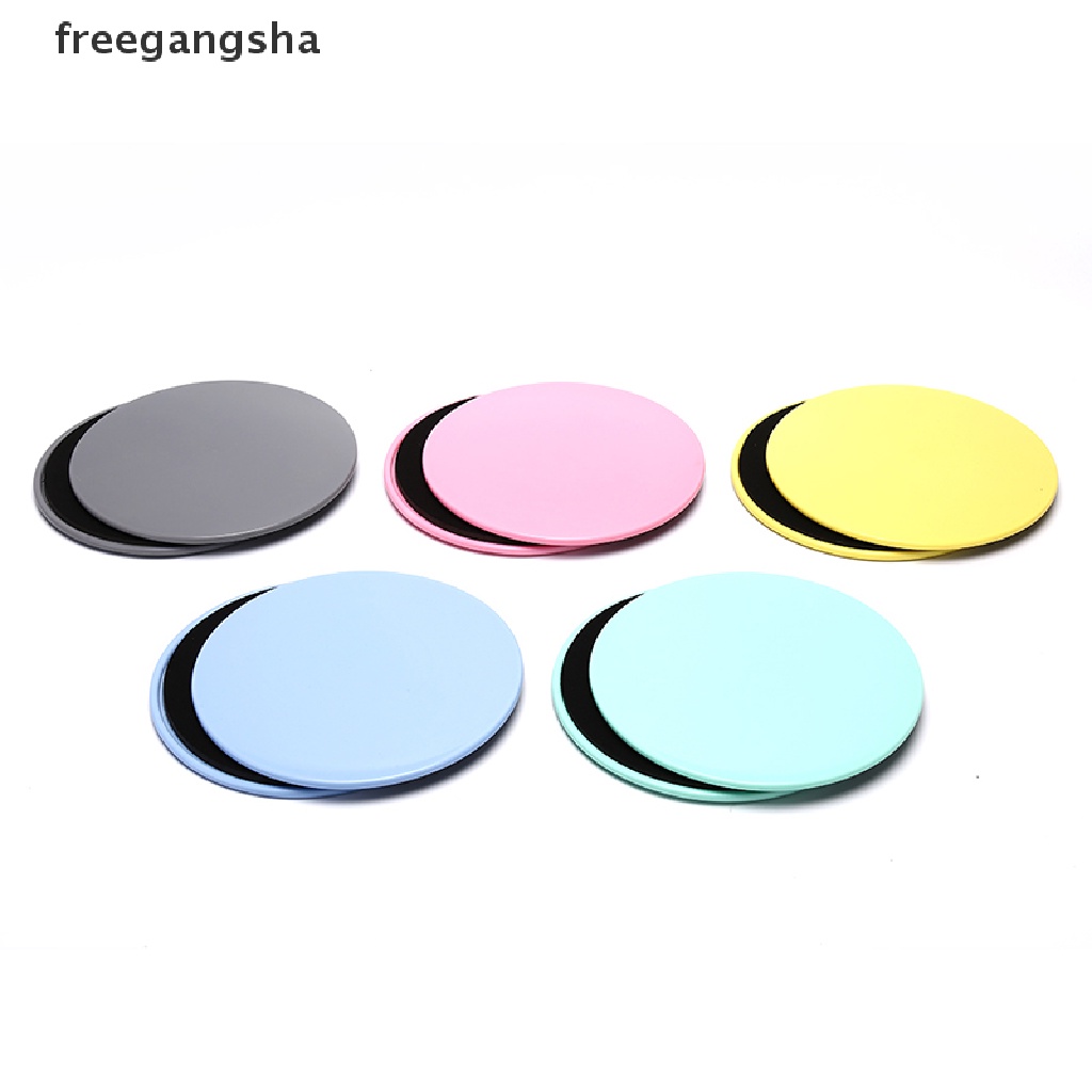 [FREG] 2PCS Gliding Discs Slider Fitness Disc Exercise Sliding Plate For Yoga Gym Core  FDH