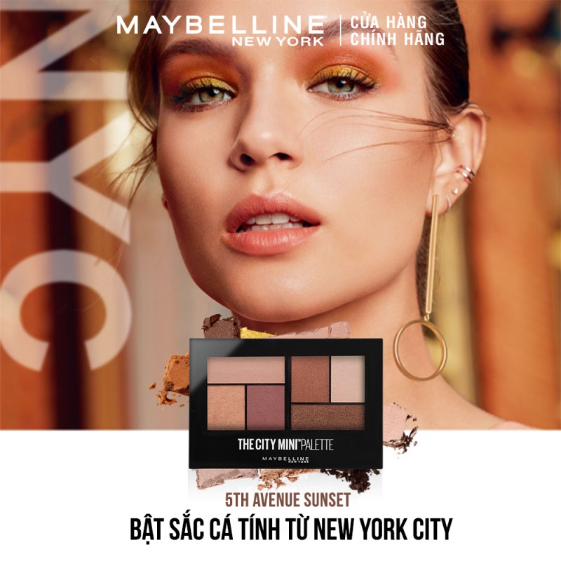 Bảng Phấn Mắt Maybelline New York 6 Màu The City Mini Palette 6.1g | BigBuy360 - bigbuy360.vn