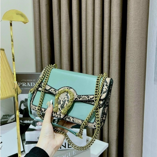 Túi xách đeo chéo hình đầu rồng size 22 hàng loại 1 cao cấp