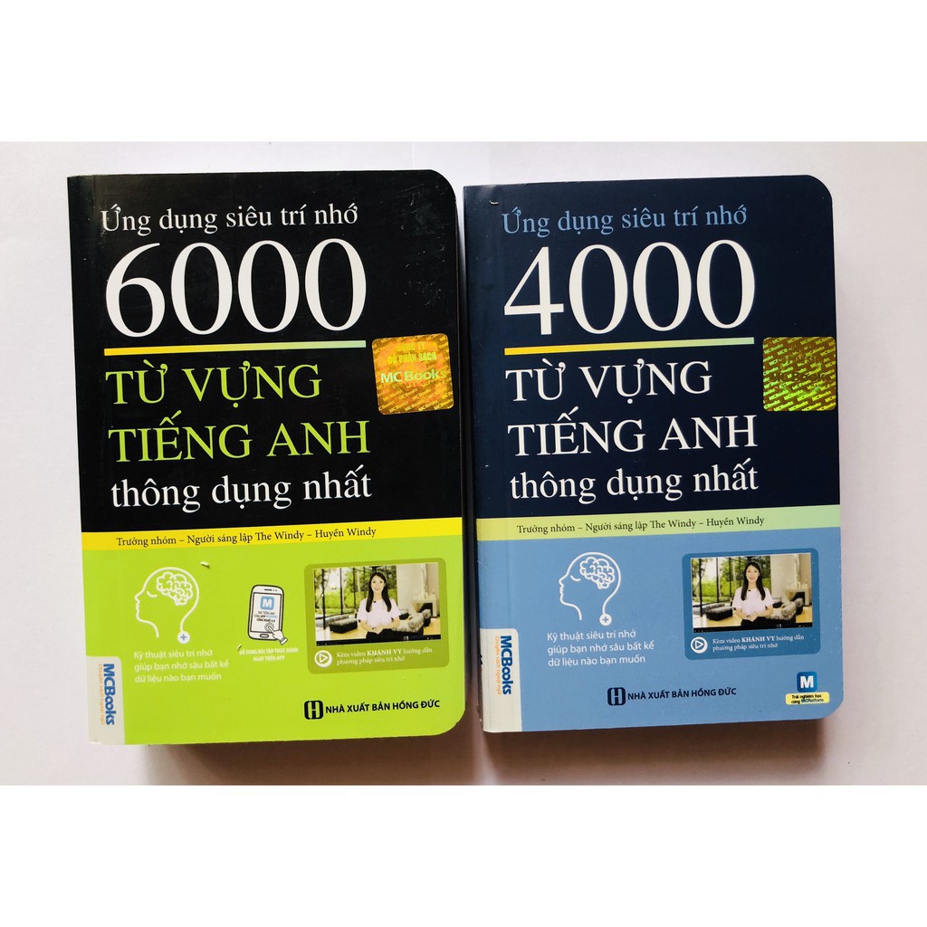 Sách - Combo Ứng dụng siêu trí nhớ 6000 từ vựng tiếng Anh + Ứng dụng siêu trí nhớ 4000 từ vựng tiếng Anh