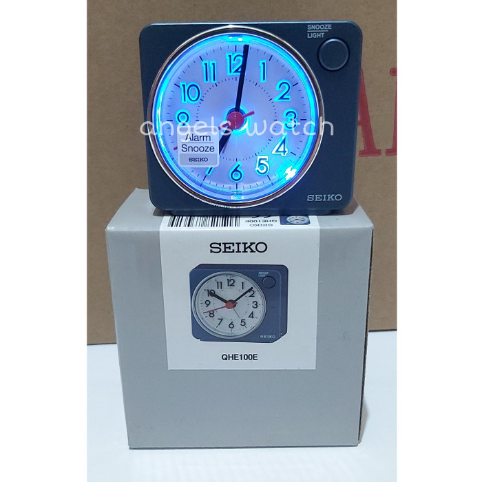 Đồng Hồ Báo Thức Seiko Qhe100 Tích Hợp Đèn Led