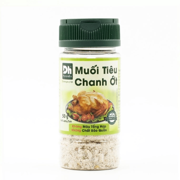 (Combo 2 hũ) Muối Tiêu Chanh Ớt Tây Ninh 50gr Dh Foods. Mang chọn yêu thương đến gia đình Việt.