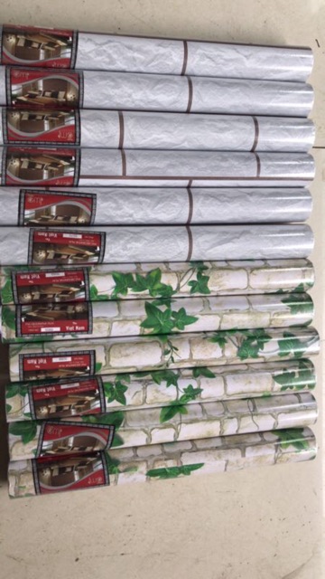 Combo 10 m giấy dán tường giả gạch dây leo khổ 45cm keo sẵn 5089 | BigBuy360 - bigbuy360.vn