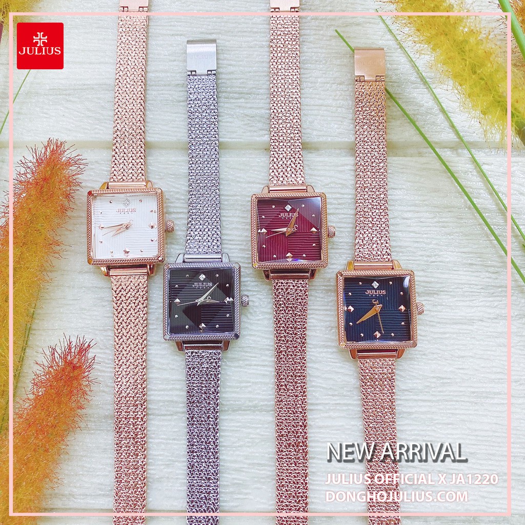 Đồng hồ nữ Julius JA1220 dây thép | Julius Officil