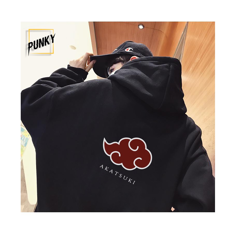 Áo Hoodie Hình In Akatsuki Chất Nỉ Bông Cao Cấp