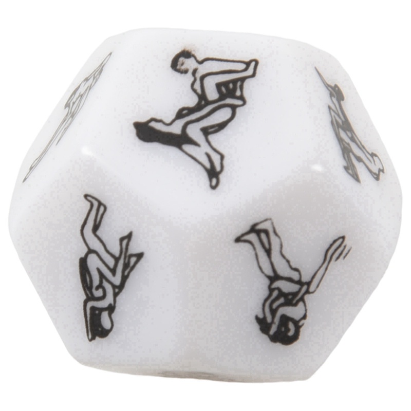 12 SIDED Y FUNNY ADULT LOVE HUMOUR GAMBLING  ROMANCE EROTIC KAMA SUTRA CRAPS DICE TOY