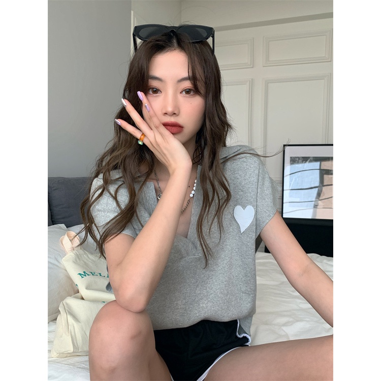 Áo dệt kim Xiaozhainv sát nách cổ chữ v thời trang cho nữ có 3 màu lựa chọn