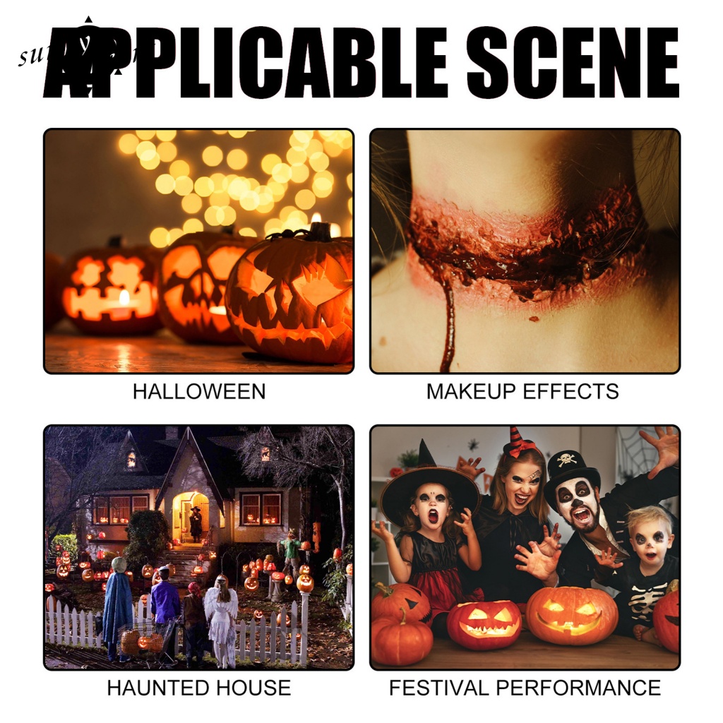 Set 3 Sáp Tạo Mẫu Vết Sẹo Giả Hóa Trang Halloween