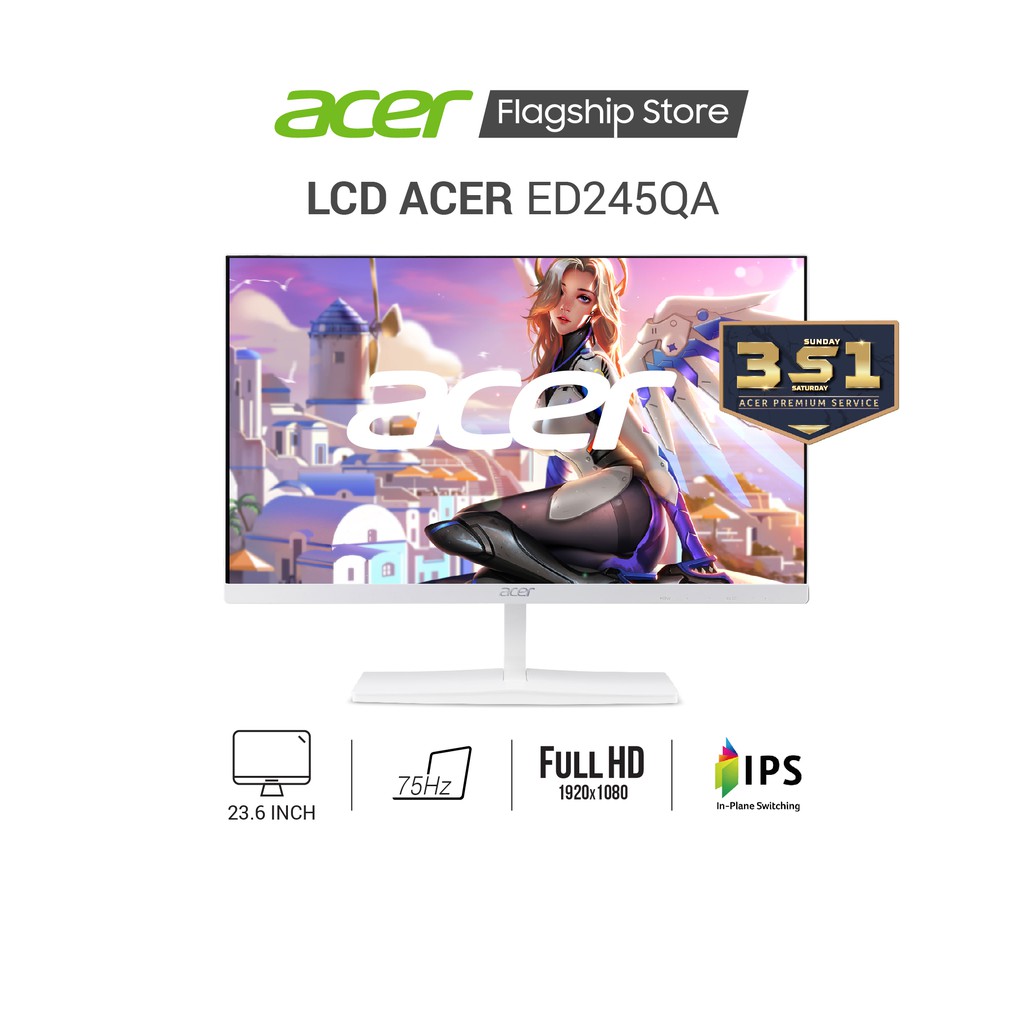 [Mã ELACERJUN Giảm 5%]Màn hình ACER ED245QA 23.6 inch | 75Hz | IPS | FHD