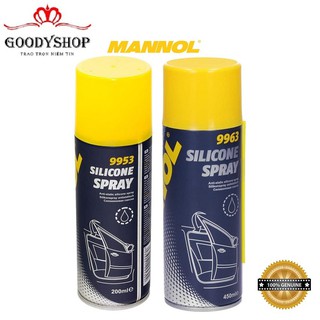 [Cao Cấp] Xịt Silicone Bảo Vệ, Làm Bóng Nội Thất Xe MANNOL 9953 – 200ML/ 9963 - 450ml Silicone Spray  GOODYSHOP