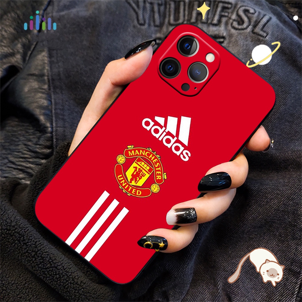 Ốp Điện Thoại Silicon Mềm Họa Tiết manchester united fc Cho iphone 11 12 mini pro max se 2020 su156