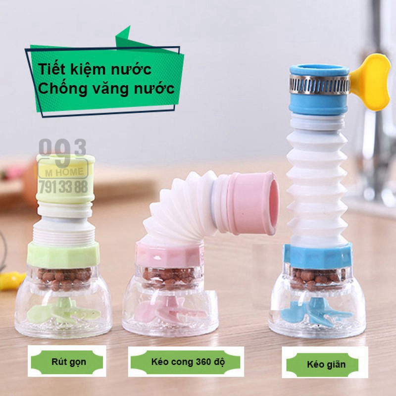 Đầu vòi nước , đầu lọc nước tăng áp từ vòi xoay 360 độ 6 tầng lọc