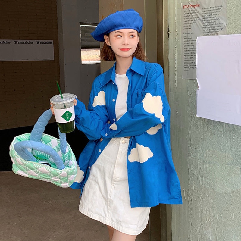 Áo Sơ Mi Tay Dài Phong Cách Retro Thời Trang Mới 2022 Dành Cho Nữ