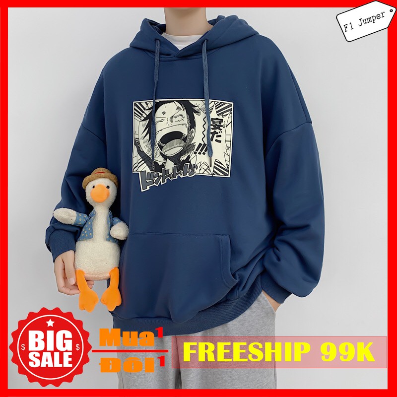 Áo hoodie hải tặc cotton chất nỉ dày