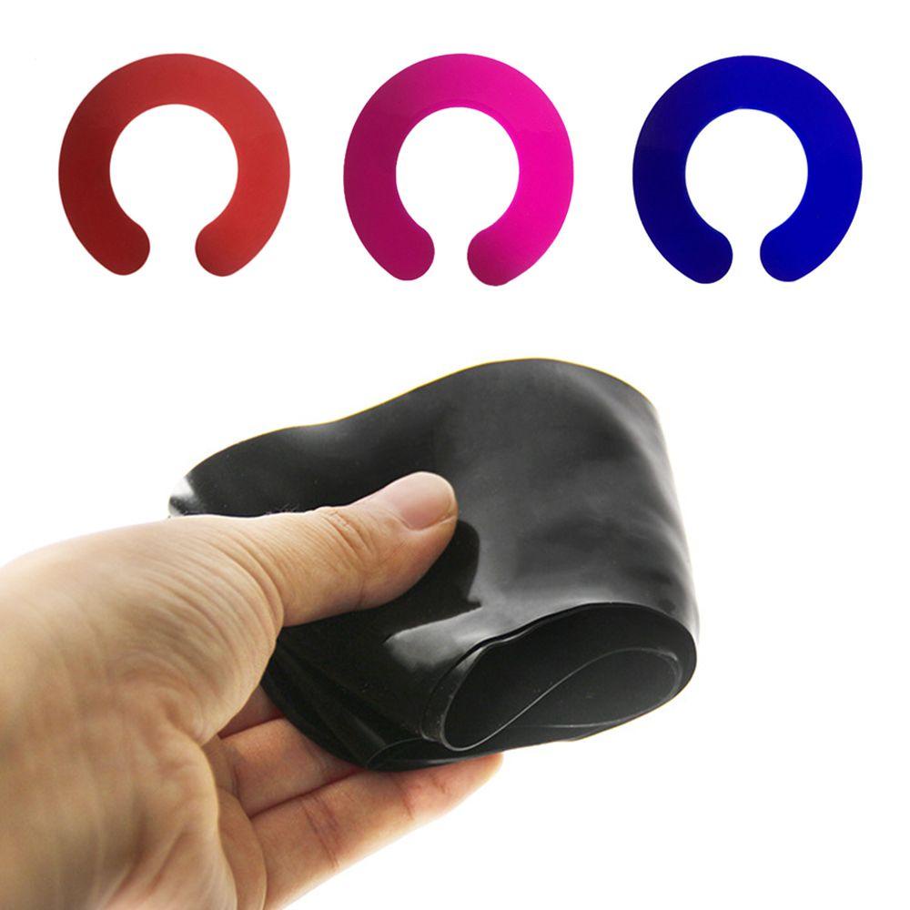 Goupdo Tạo Kiểu Cắt Cổ Bền Màu Tóc Silicone Có Thể Gập Lại Miếng Lót Vai