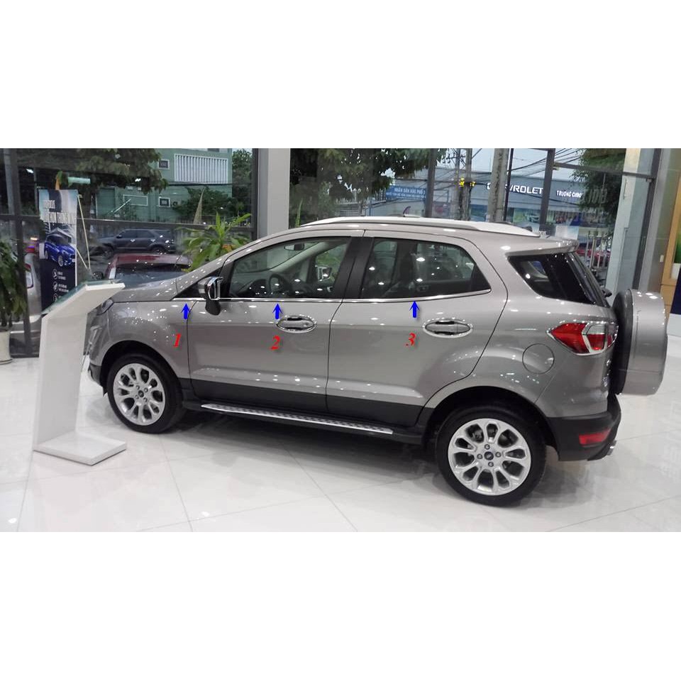 Nẹp chân kính Ford Ecosport 2015-2017 bộ 6 chi tiết bảo hành 2 năm