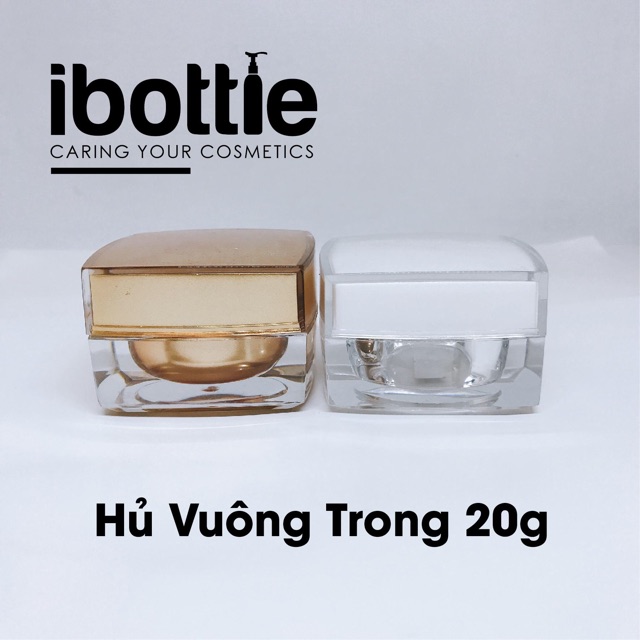 Chai lọ sang chiết mỹ phẩm -Hủ vuông trong 10g, 20g, 30g