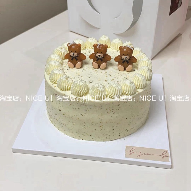 Nến sinh nhật hình chú gấu teddy phong cách Hàn Quốc