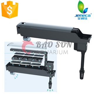 Lọc máng cho bể cá loại đẹp nhựa ABS ống cứng chính hãng jeneca GD-400, GD-500,GD-600