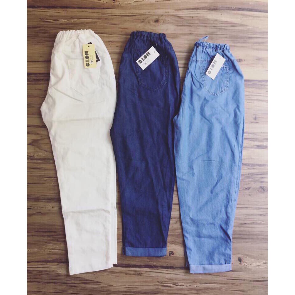 BAGGY JEAN LƯNG THUN