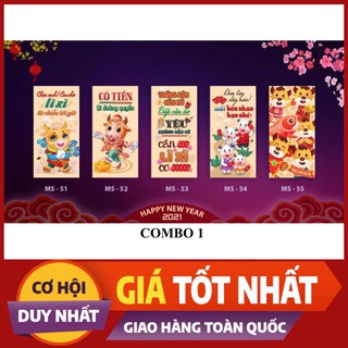 Combo bao lì xì c150 cao cấp hot trend 2021